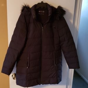 Black puffer coat